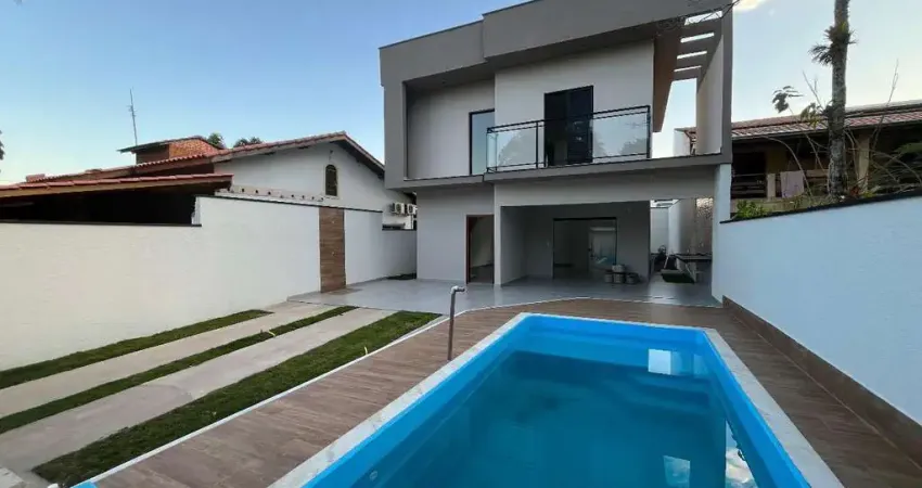 Casa sobrado 3 dorms a venda, massaguacu, caraguatatuba, sp