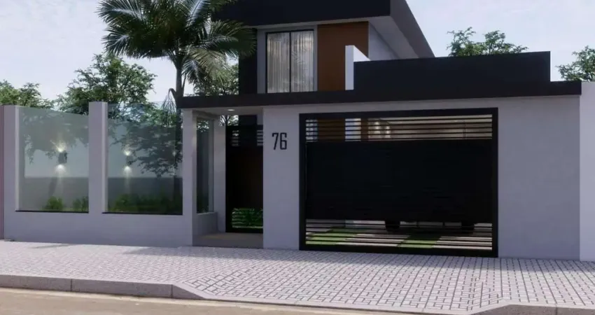 Casa em fase final de construcao, com arquitetura moderna, 3 quartos, suite, piscina, e a 700m do mar- massaguacu - caraguatatuba