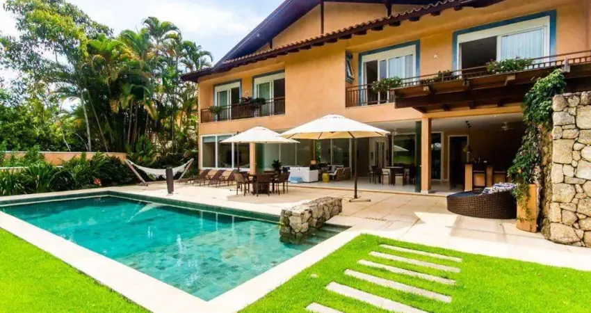 Casa a venda e para locacao diaria com 7 suites, condominio costa verde tabatinga, caraguatatuba, sp