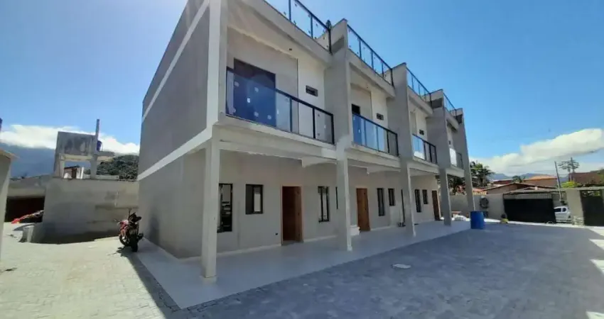 Triplex em condominio fechado, 100m da praia do massaguacu, caraguatatuba/ sp, vista para o mar, unidades a partir de r$ 660.000,00.