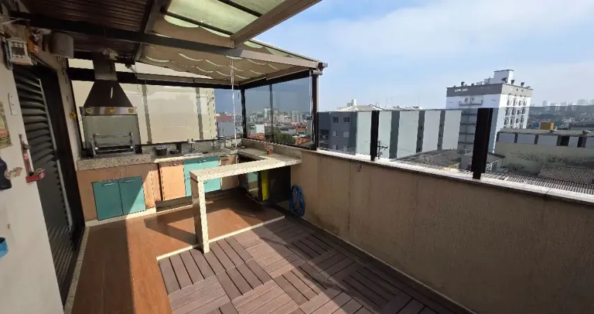 Cobertura Duplex Mobiliada (140m²) com Terraço Gourmet no Bairro Santa Maria – São Caetano do Sul