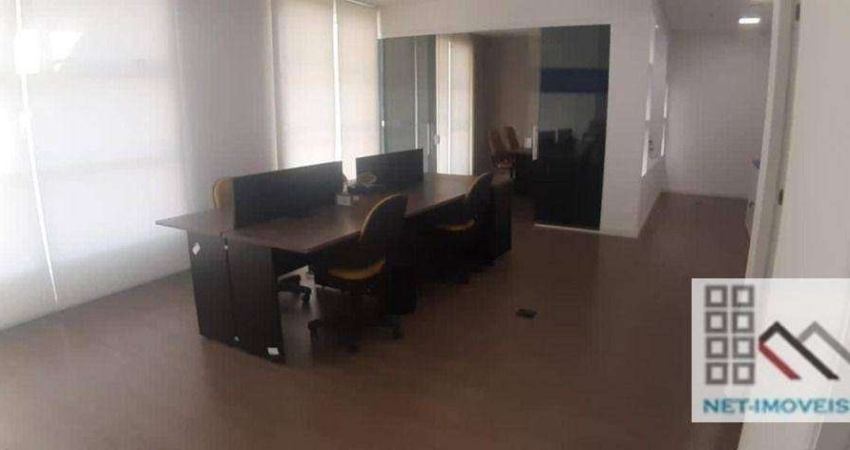 CONJUNTO COMERCIAL (75m²), 2 BANHEIROS, 2 VAGAS, MOBILIADO, TERRAÇO. A 200 METROS DO SHOPPING MORUMBI