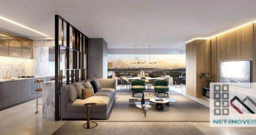 Apartamento 3 Dormitórios (110m²), 1 Suíte, Varanda, 2 Vagas. Próximo da estação Brooklin do metrô