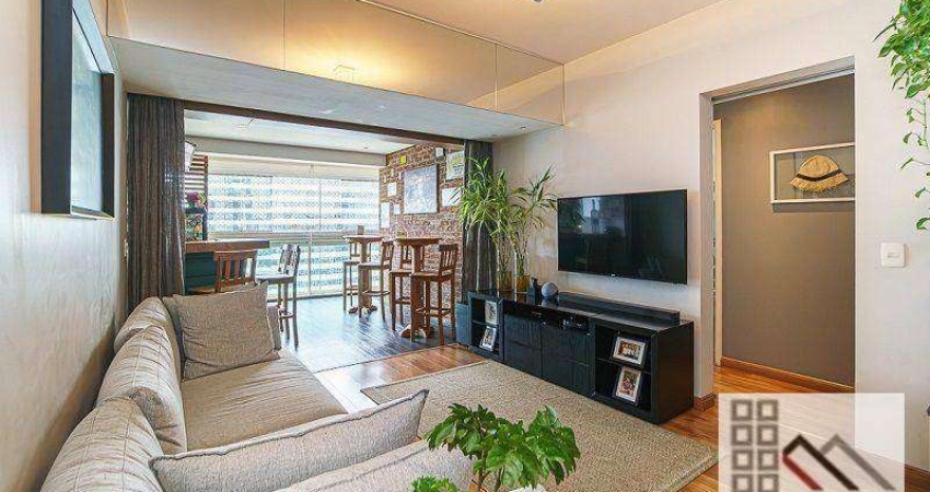 Apartamento 2 Dormitórios (96m²), 1 Suíte, Varanda gourmet, 2 Vagas. Próximo do World Trade Center São Paulo