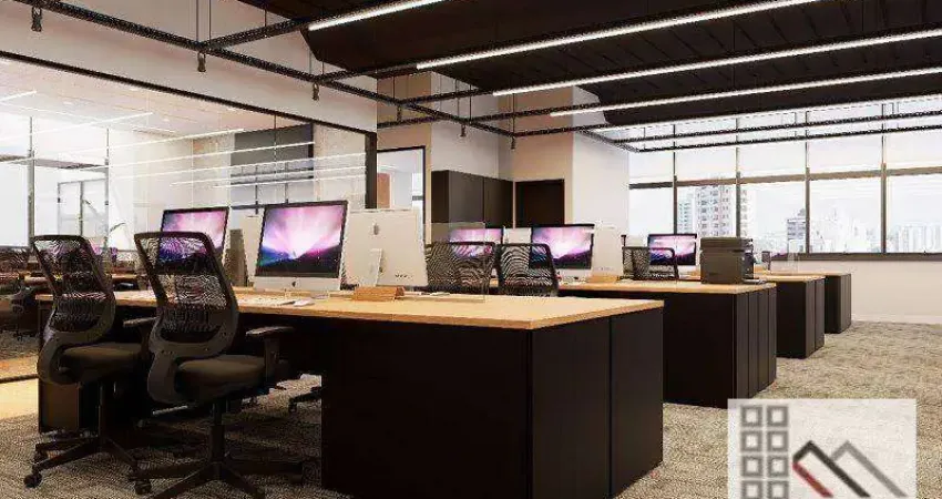 Conjunto comercial (280m²), 4 banheiros, 5 vagas, totalmente mobiliado. próximo do shopping vila olímpia