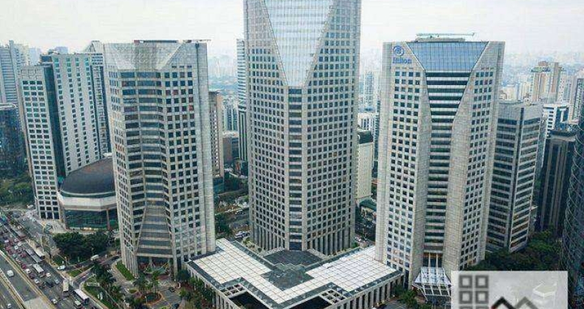 CONJUNTO COMERCIAL (608m²), 11 VAGAS.  AO LADO DO WORLD TRADE CENTER DE SÃO PAULO