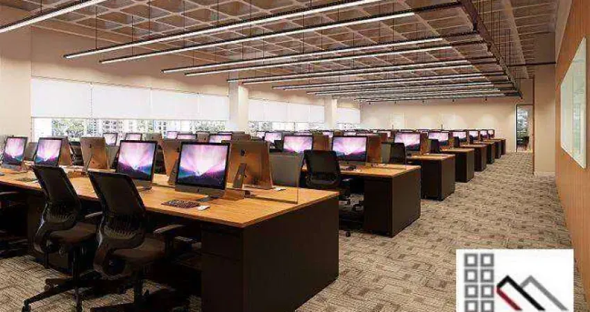 Conjunto comercial (2.850m²), 6 banheiros, mobiliado, 40 vagas. sob medida no conceito plug&play. próximo do fórum trabalhista