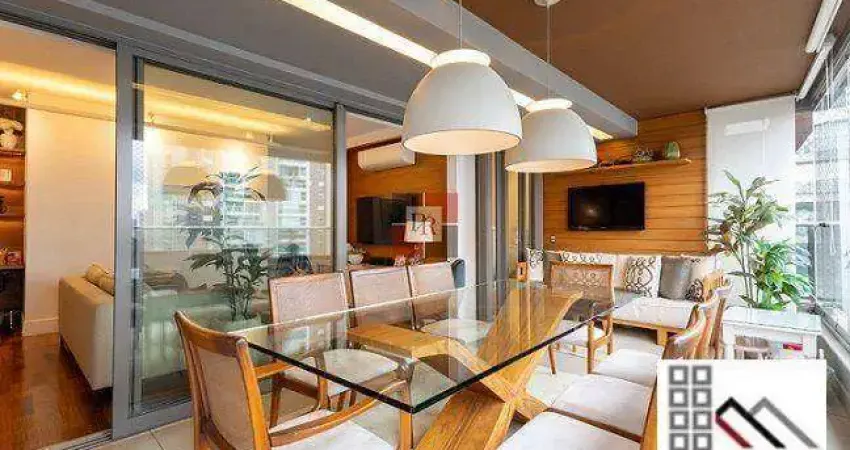 Apartamento 3 dormitórios (131m²), 1 suíte, semi mobiliado, varanda, 2 vagas. próximo da estação campo belo