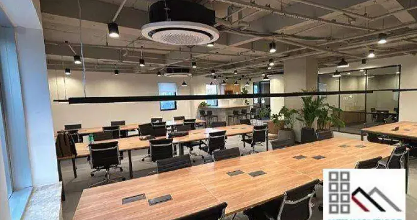 Conjunto comercial (227m²), 4 banheiros, mobiliado, 4 vagas. no coração da vila olímpia