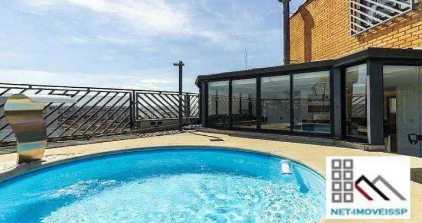 Cobertura duplex de luxo 4 dormitórios (440m²), 2 suítes, terraço, 4 vagas. próximo da estação campo belo do metrô