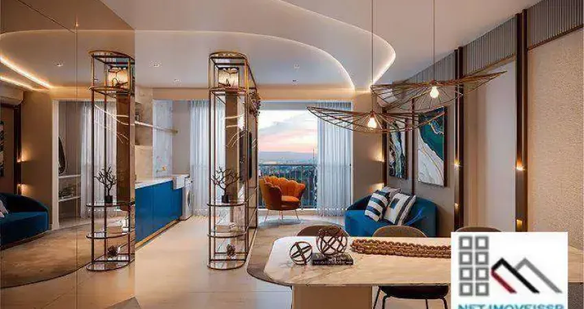 Apartamento 2 dormitórios (47,5m²), 1 suíte, terraço, 1 vaga. próximo da estação klabin do metrô