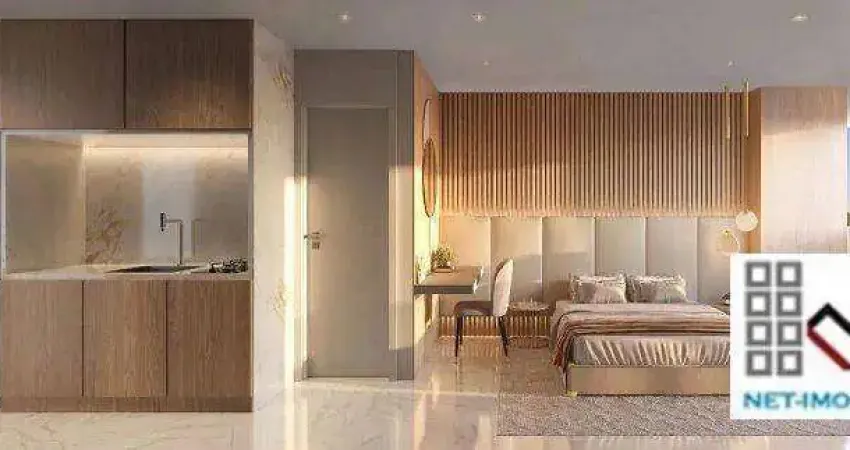 Studio 1 dormitório (33,30m²), terraço. entre as estações paraiso e ana rosa