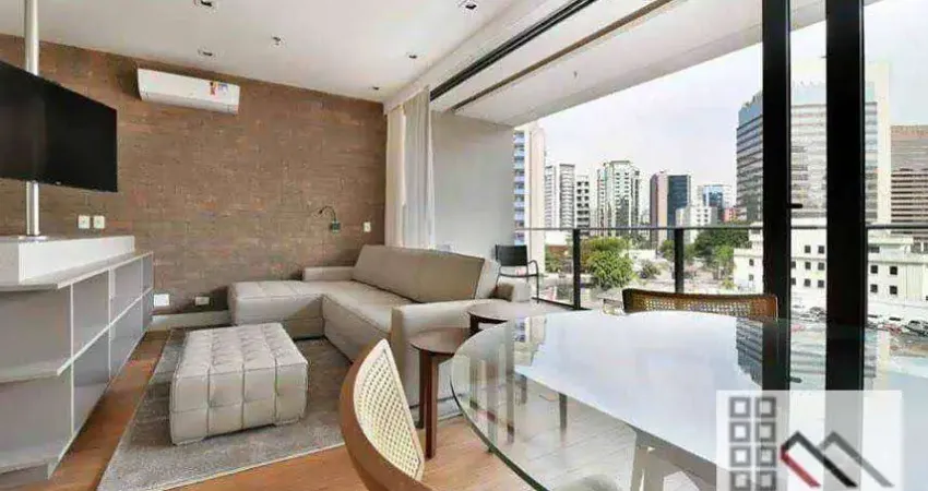 APTO 1 DORMITÓRIO (62m²) 1 SUITE, 2 VAGAS, DECORADO E MOBILIADO. PRÓXIMO DO SHOPPING VILA OLÍMPIA