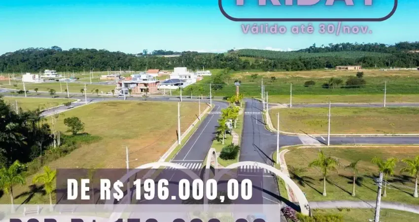 Lotes no ecovalle araquari - preço acessível - alto potencial de valorização