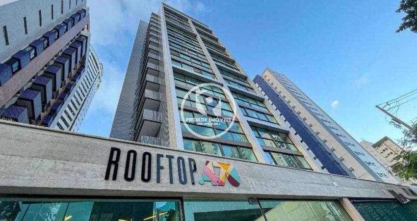 Flat mobiliado a venda no Rooftop 470, com 24m² em Boa Viagem