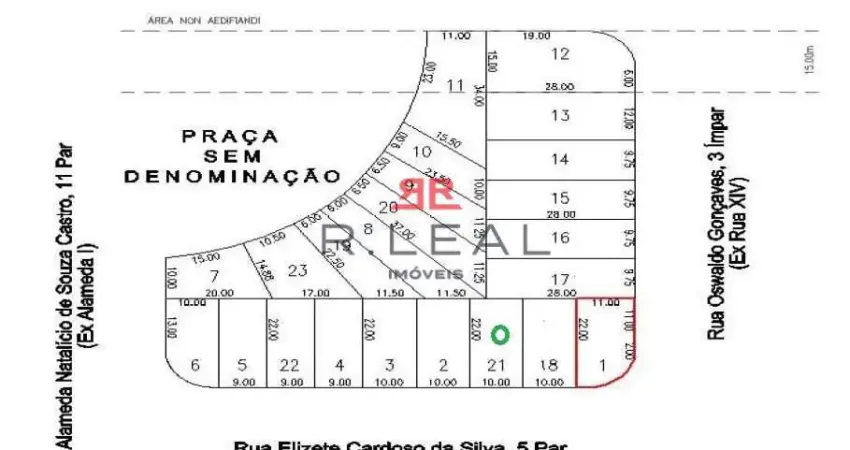 Terreno à venda no Parque Val de Palmas, Bauru 