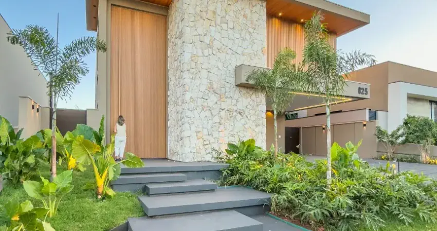 Sobrado espetacular no alphaville! pedras naturais, muita madeira e mármores brancos - 4 suítes + elevador