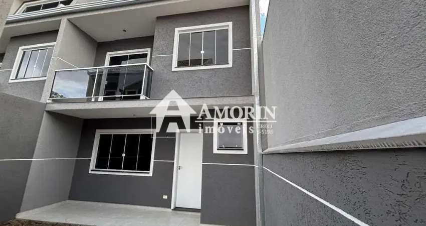 Sobrado com 3 dormitórios à venda, fazendinha, curitiba - pr