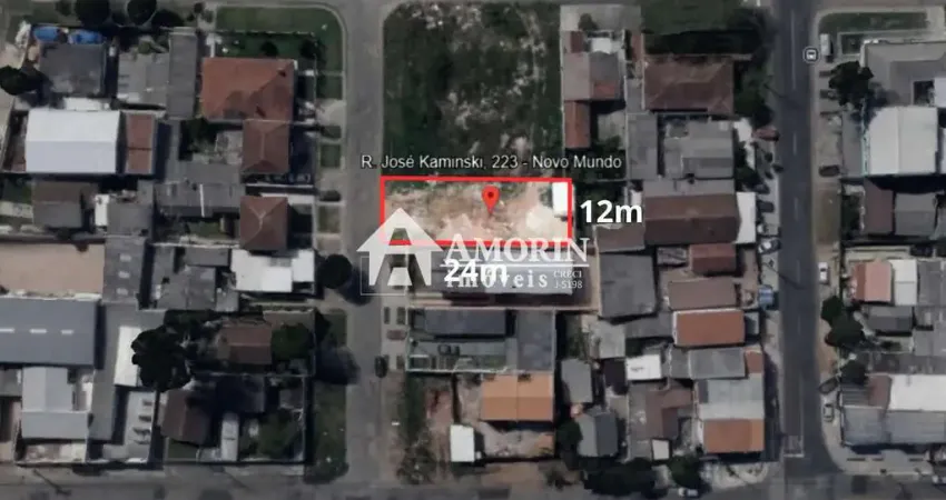 Terreno à venda, Novo Mundo, projeto de sobrados aprovado, CURITIBA - PR