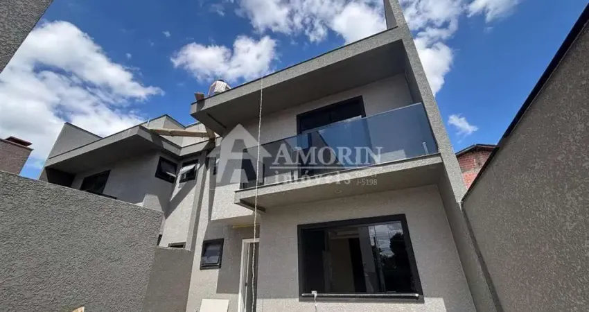 Sobrado à venda, 143m2, 3 dormitórios 1 suíte com sacada , terraço- fazendinha-curitiba pr