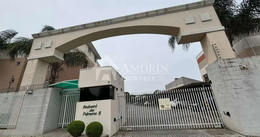 Apartamento á venda, fazendinha- curitiba pr, boulevard das palmeiras, semi-mobiliado, 3 dormitórios