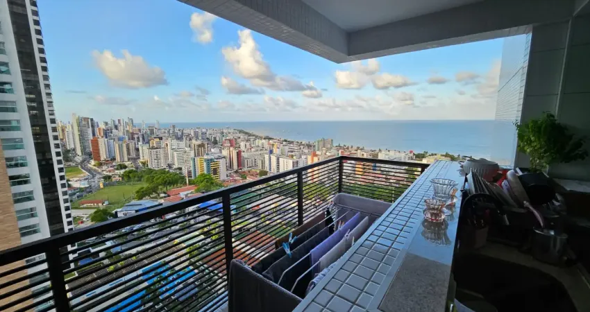 Alugo apartamento de alto padrão no altiplano vista mar definitiva.