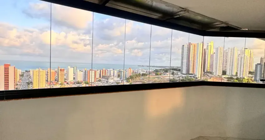 Apartamento vista mar, com 3 dormitórios, 2 vagas na garagem e está localizado em miramar, joão pessoa.