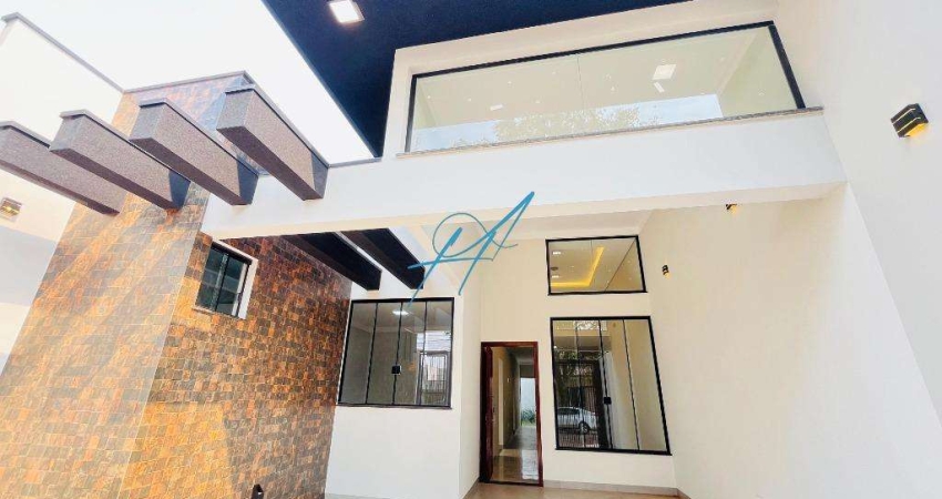 Casa à venda em Maringá, Jardim Império do Sol, com 3 quartos, com 104 m²