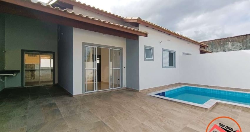 Casa alto  Padrão 100 metros  da praia piscina  em Itanhaém-