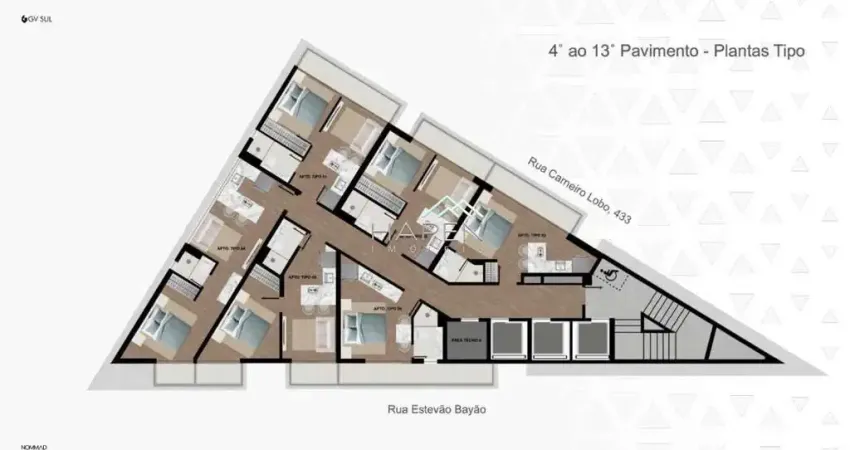 Apartamento com 1 quarto à venda na Rua Carneiro Lobo, --, Água Verde, Curitiba