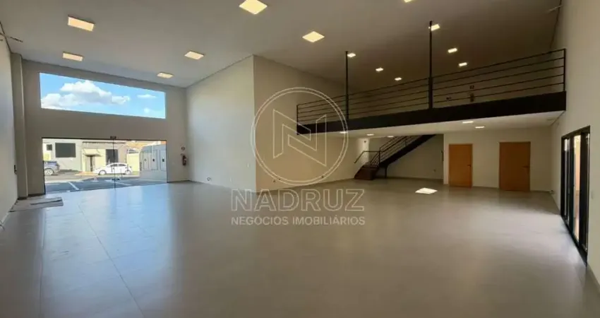 Salão Comercial de Alto Padrão para Locação em São José do Rio Preto-SP, Parque Industrial: 2 Salas, 2 Banheiros, 4 Vagas, 302m².