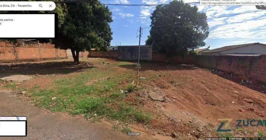 Terreno à venda, 600 m² por R$ 360.000,00 - Pacaembu - Uberaba/MG