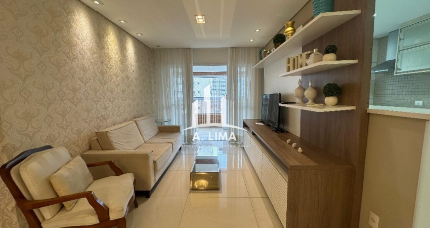 Apartamento 02 dormitórios (sendo 01 suíte) totalmente mobiliado, bairro Boqueirão em Santos.