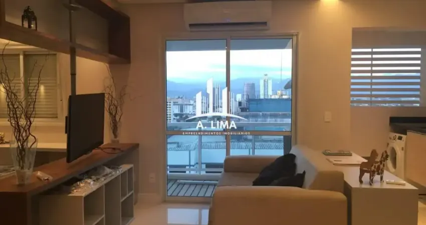 Apartamento 1 dormitório (suíte) mobiliado, bairro Boqueirão em Santos.
