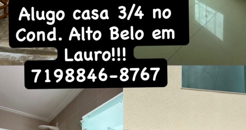 Casa Duplex 3/4  no condomínio Alto Belo na caixa d'agua em Lauro de Freitas