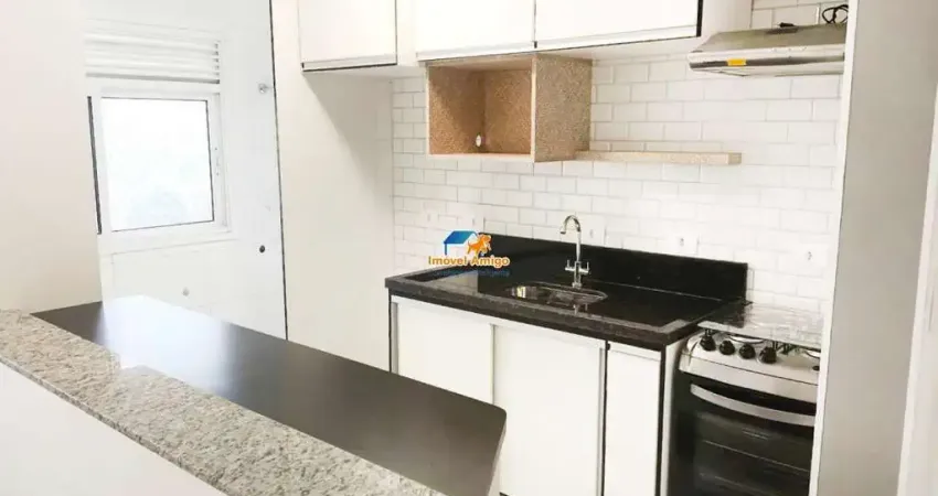 Apartamento vila valparaíso 2 dormitórios, 1 suíte em andar alto com linda vista.