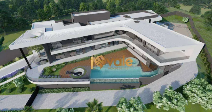 Mansão com 5 suítes à venda, 1007 m²  condomínio reserva do paratehy - são josé dos campos/sp