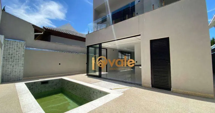 Casa com 3 dormitórios à venda, excelente casa novíssima -280 m² - urbanova - sj dos campos/sp
