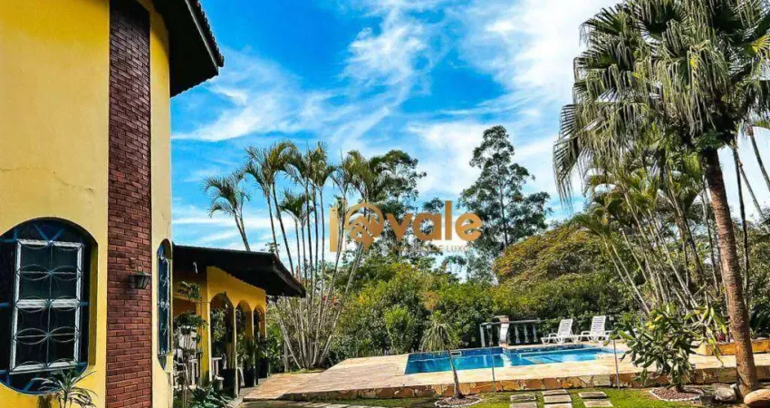 Chácara com 4 dormitórios à venda, 5465 m²  - condomínio lagoinha - jacareí/sp