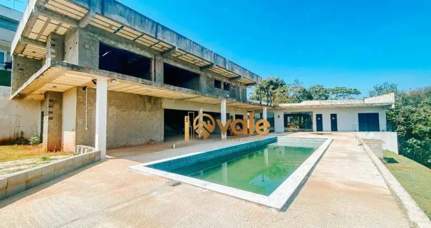 Casa com 5 dormitórios à venda, 594 m² - condomínio lago dourado - jacareí/sp