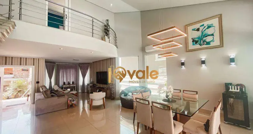 Luxuoso sobrado  com 4 suítes à venda, 400 m² - jardim coleginho - jacareí/sp