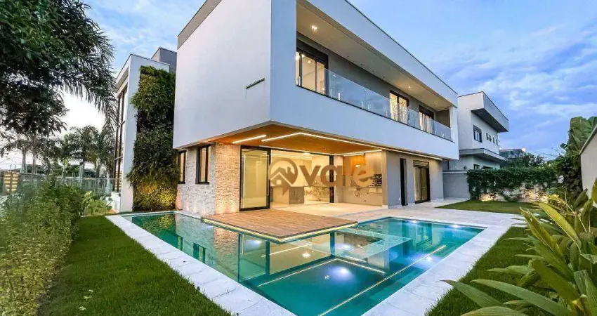 Casa em condomínio elevador e piscina com 5 suítes à venda, 450 m² jardim do golfe - sjcampos/sp