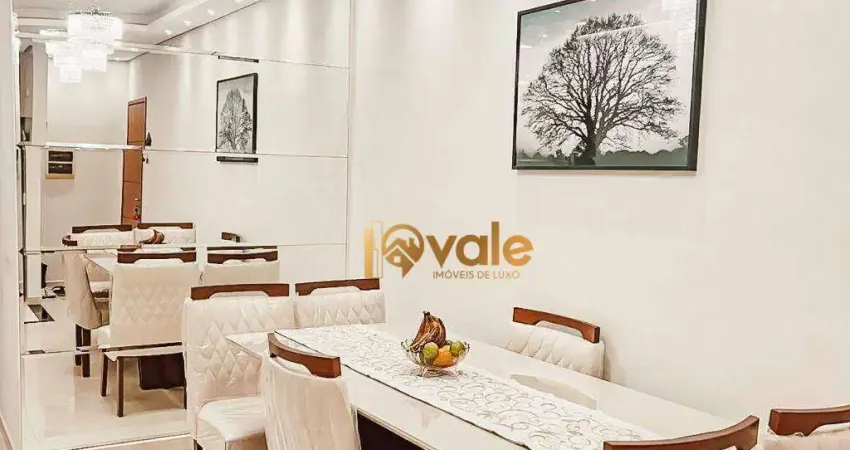 Apartamento com 3 dormitórios à venda, 80 m² - vila machado - jacareí/sp