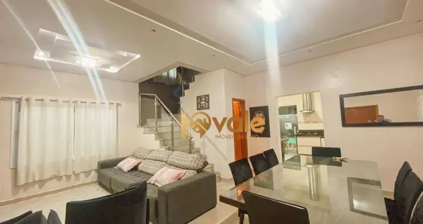 Sobrado de alto padrão com 3 dormitórios à venda, 220 m²  jardim crystal park - jacareí/sp