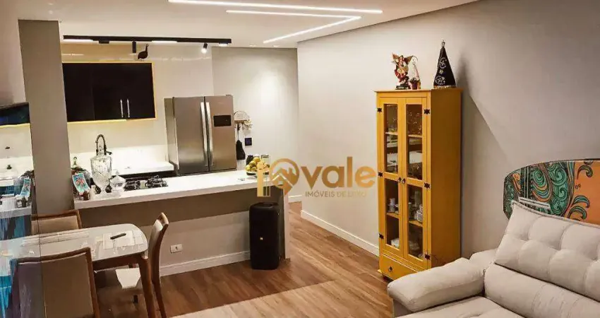 Apartamento com 3 dormitórios à venda, 83 m²- rio abaixo - jacareí/sp