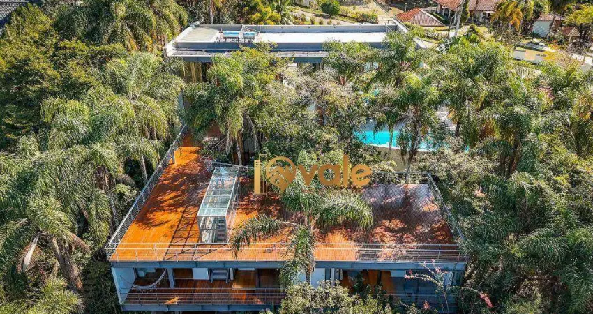 Mansão arquitetura premiada 4 suítes à venda, 1200 m² condomínio fechado em sjcampos/sp