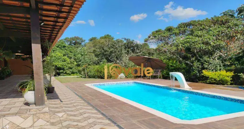 Chacara com 3 dormitórios à venda, 342 m² - condomínio lagoinha - jacareí/sp