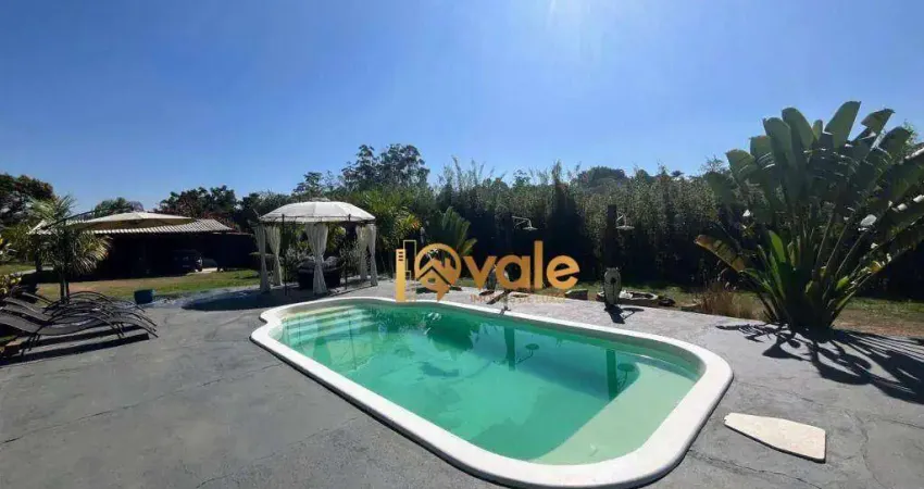 Chácara com 4 dormitórios à venda, 8000 m²- rio abaixo - jacareí/sp