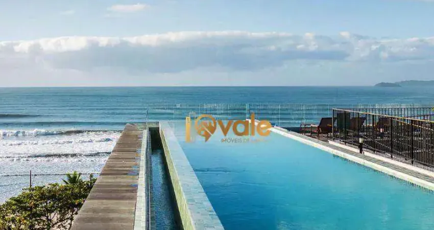 Apartamento com 2 dormitórios à venda, 63 m² frente mar - praia grande - ubatuba/sp