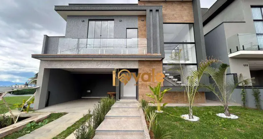 Casa com 3 dormitórios à venda, 230 m² no condomínio terras do vale - caçapava/sp